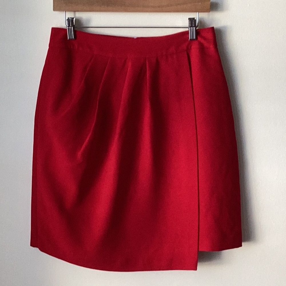 Club Monaco Benellie Pleated Skirt Gypsy Red Sz 8